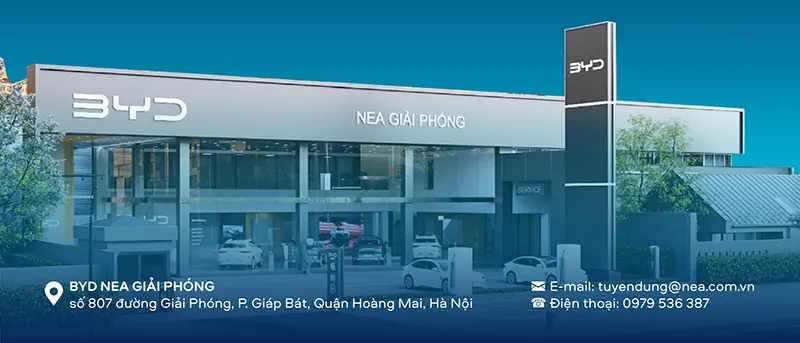 Tuyển dụng nhân viên kinh doanh xe BYD tại Nea Giải Phóng - Hà Nội
