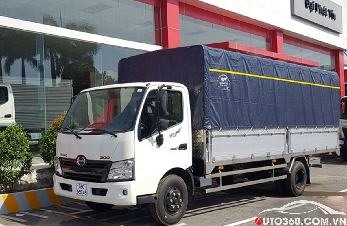 xe tải Hino 5 tấn thùng mui bạc đại lý hino đại phát tín đại lý chính hãng 3s