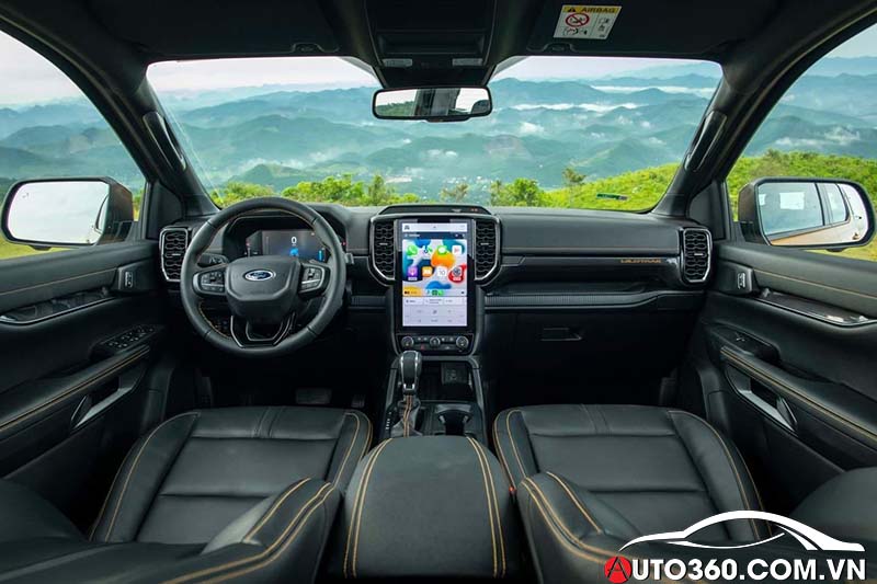 Nội thất Ford Ranger Bắc Giang 