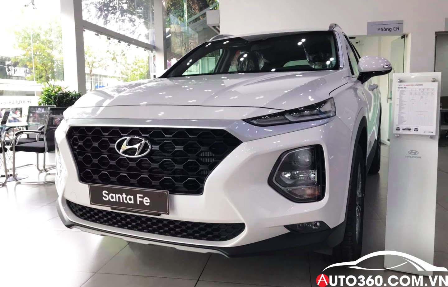 Trưng b&agrave;y Hyundai Santafe tại Hyundai An Ph&uacute; 