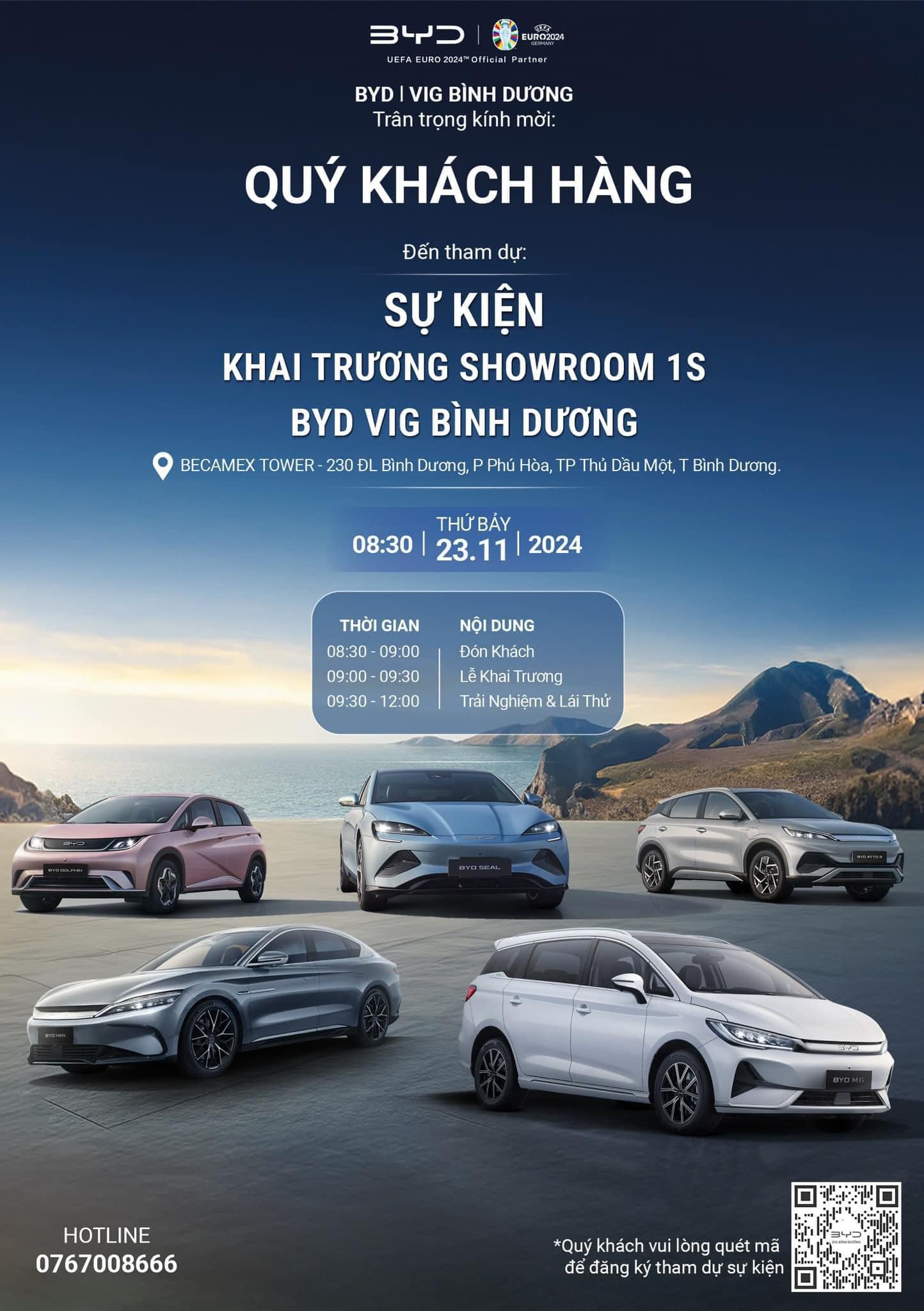Khai trương Shworoom BYD 1s bình dương