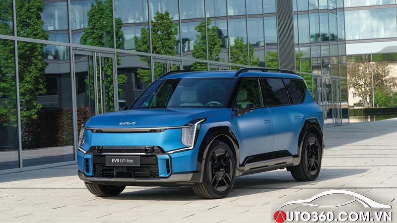 Xe Kia EV 9 màu xanh 